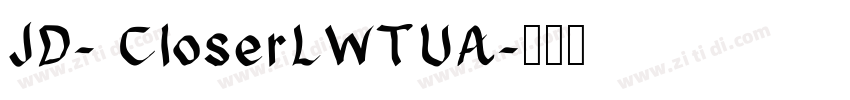 JD- CloserLWTUA字体转换